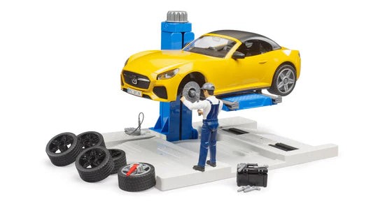 Bruder Toys #62112 bWorld Car Service with Roadster – Brand New!