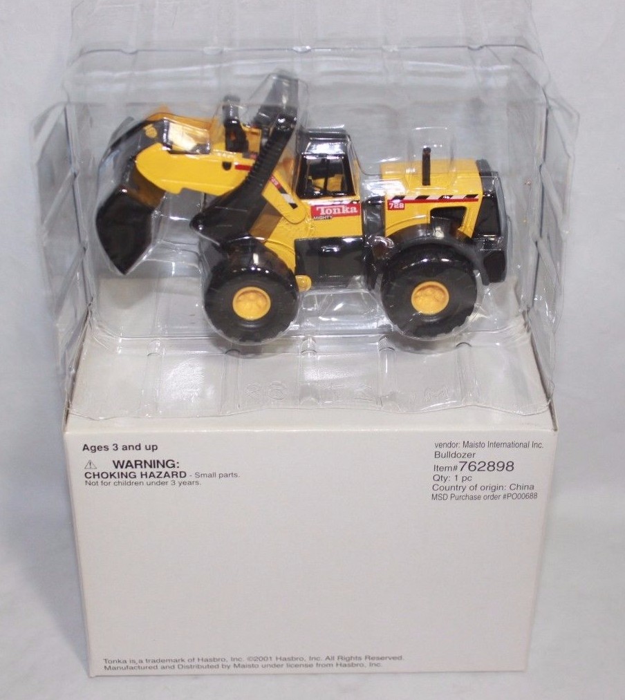 Tonka Mini Mighty 728 Bulldozer Replica Maisto Hasbro 2001 #762898 SIZE 5″ BY14O
