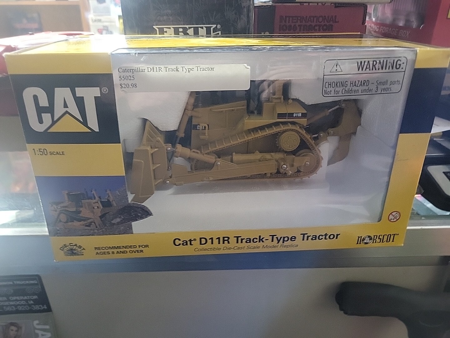 Norscot Cat D11R Track-Type Tractor Bulldozer: # 55025, 1:50 Scale Displayed onl