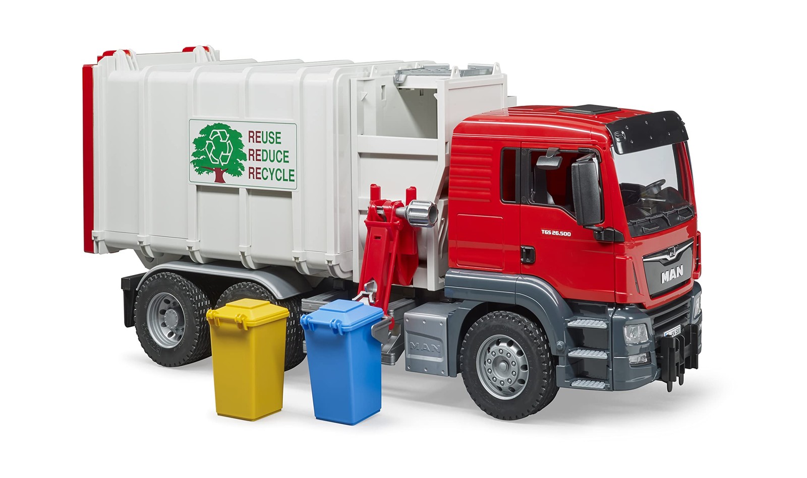 Bruder Toys 03761 Man TGS Side Loading Garbage Truck