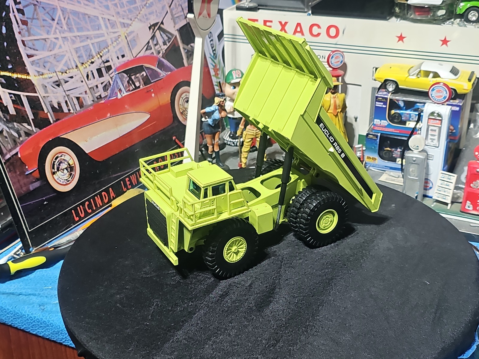 VINTAGE Joal Compact 1:50 Die Cast Euclid R85 B Dump Truck Green VERY NICE