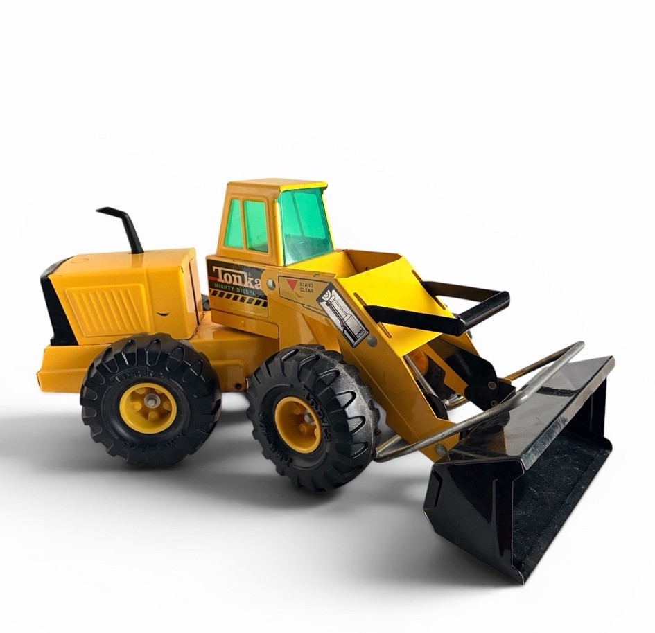 Vintage Tonka Front End Loader Mighty Diesel Yellow 54240 XMB-975 Excellent EUC