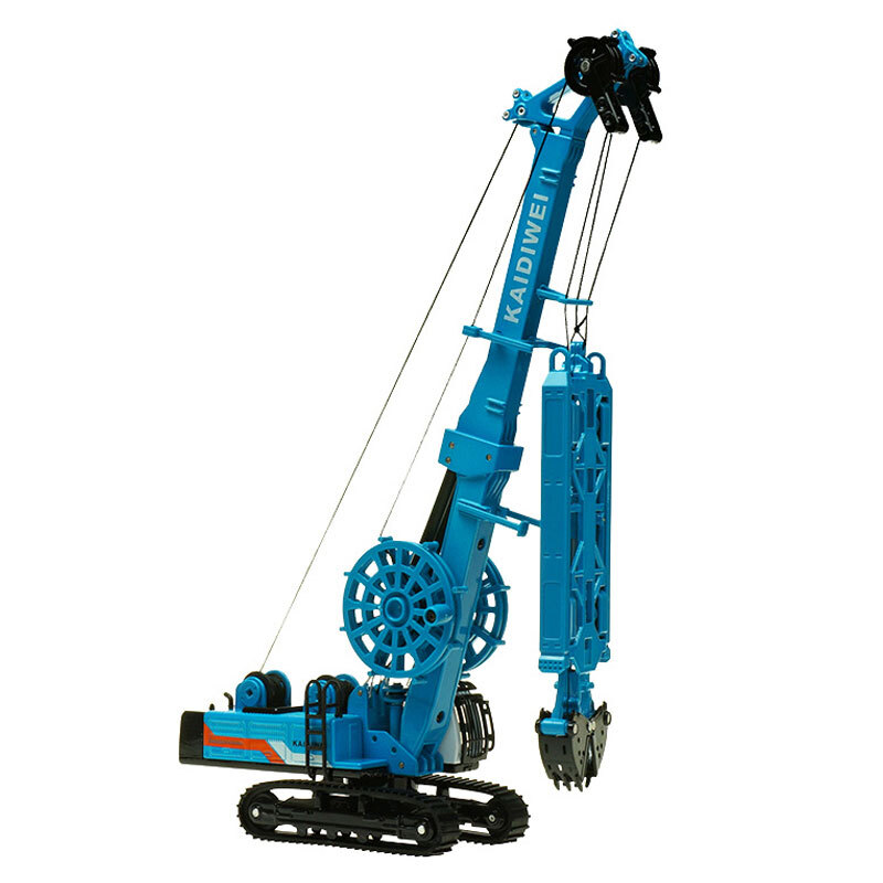 1:64 Trenching Machine Construction Vehicle Diecast Toy Truck for Boys Kids Blue