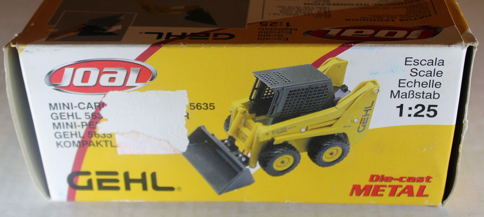 Joal Die-cast Metal Gehl 5635 Skid Loader Ref 40011JO 1/25 NIB
