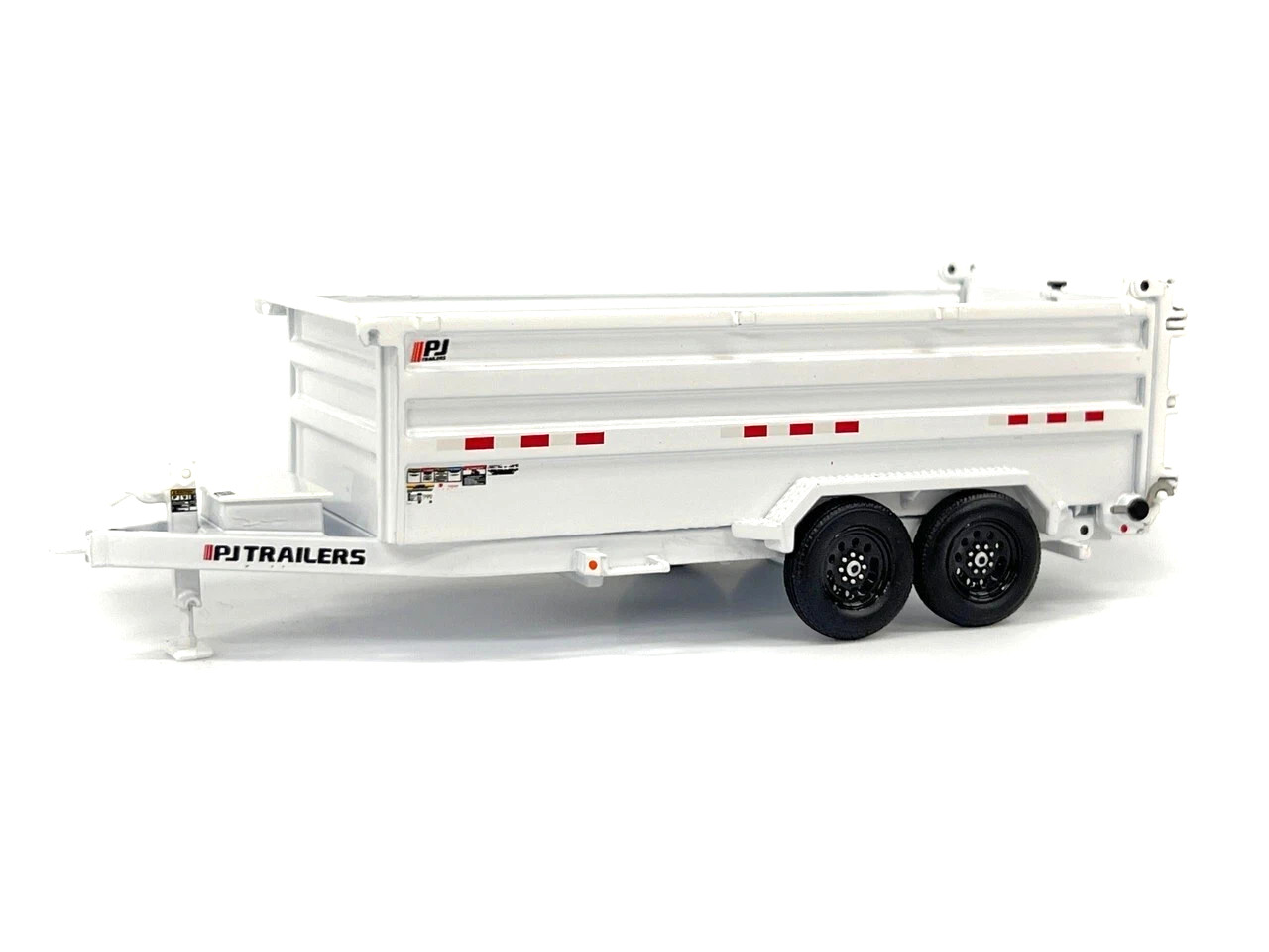 Weiss 035-1401 PJ Trailers DM Dump Trailer – White 1/50 Die-cast MIB