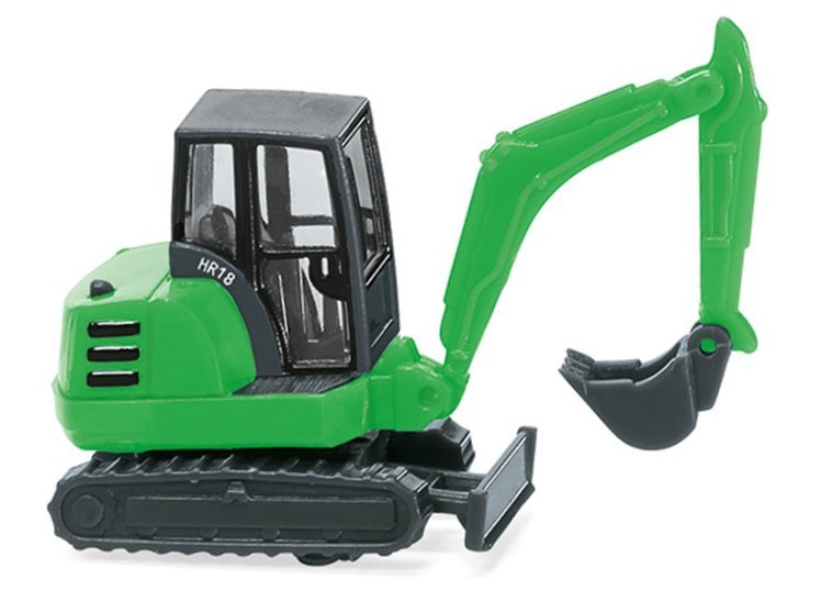 Wiking 094608 HR 18 Mini Excavator in Green – Germany 1/160 N Scale New MIB