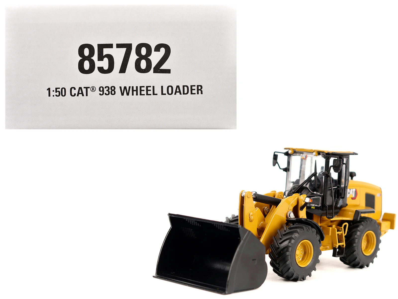 CAT Caterpillar 938 Wheel Loader with Operator Yellow “High Line” Series 1/50 Di
