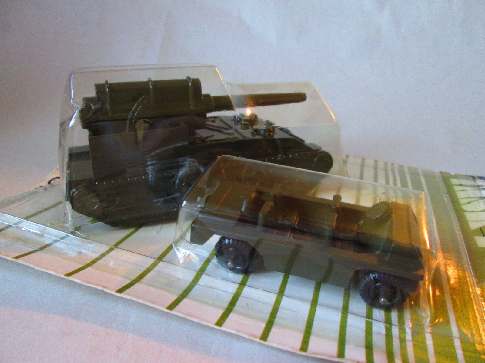 1981 Midgetoy Task Force Military Army Vehicles Tank and Stretch Jeep #840 USA