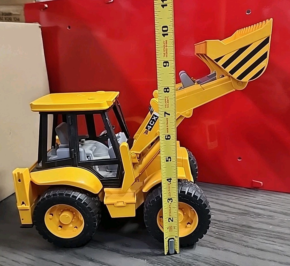 Bruder JCB 4CX Front End Loader 921/01 Plastic Toy Made in Germany EXCELLENT