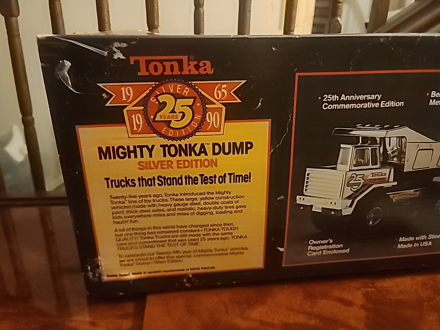NIB Silver Edition Tonka 25th Anniversary Dump Truck Never Opened 1990 # 2500