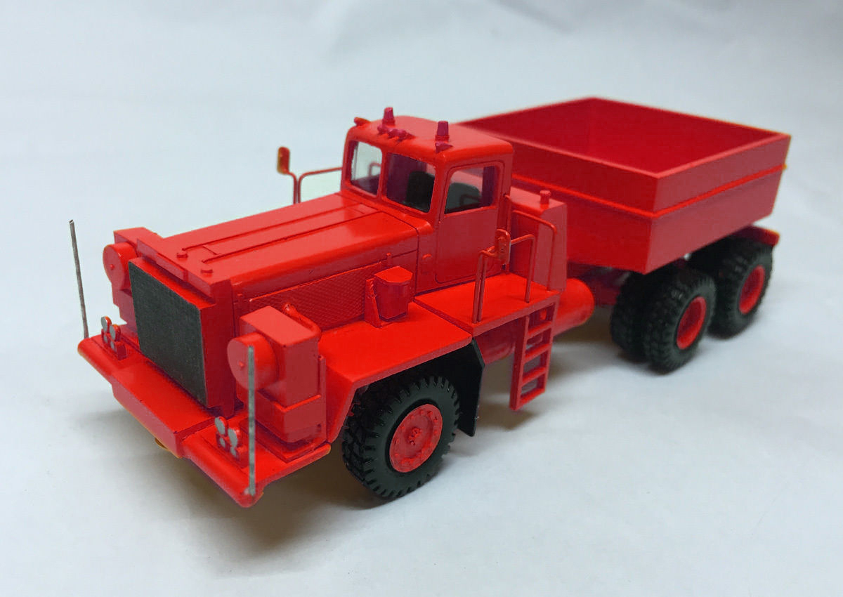 HO 1/87 Pacific P12W 6×4 Prime Mover – RED – Hand Made Resin Model