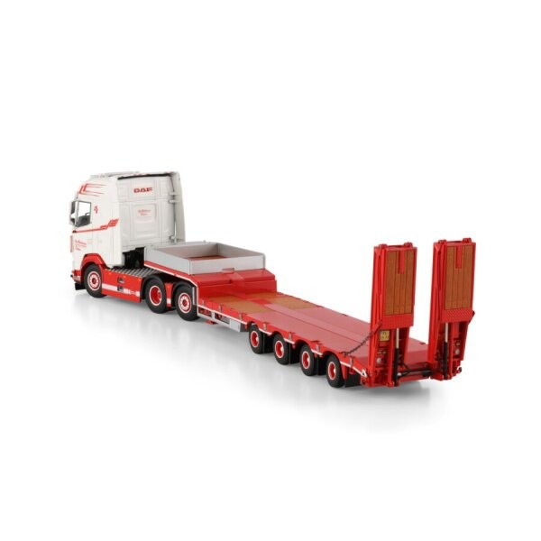 WSI 1:50 DAF XG 6X2 Flatbed Trailer Alloy Model KIM CHRISTENSEN 01-4894