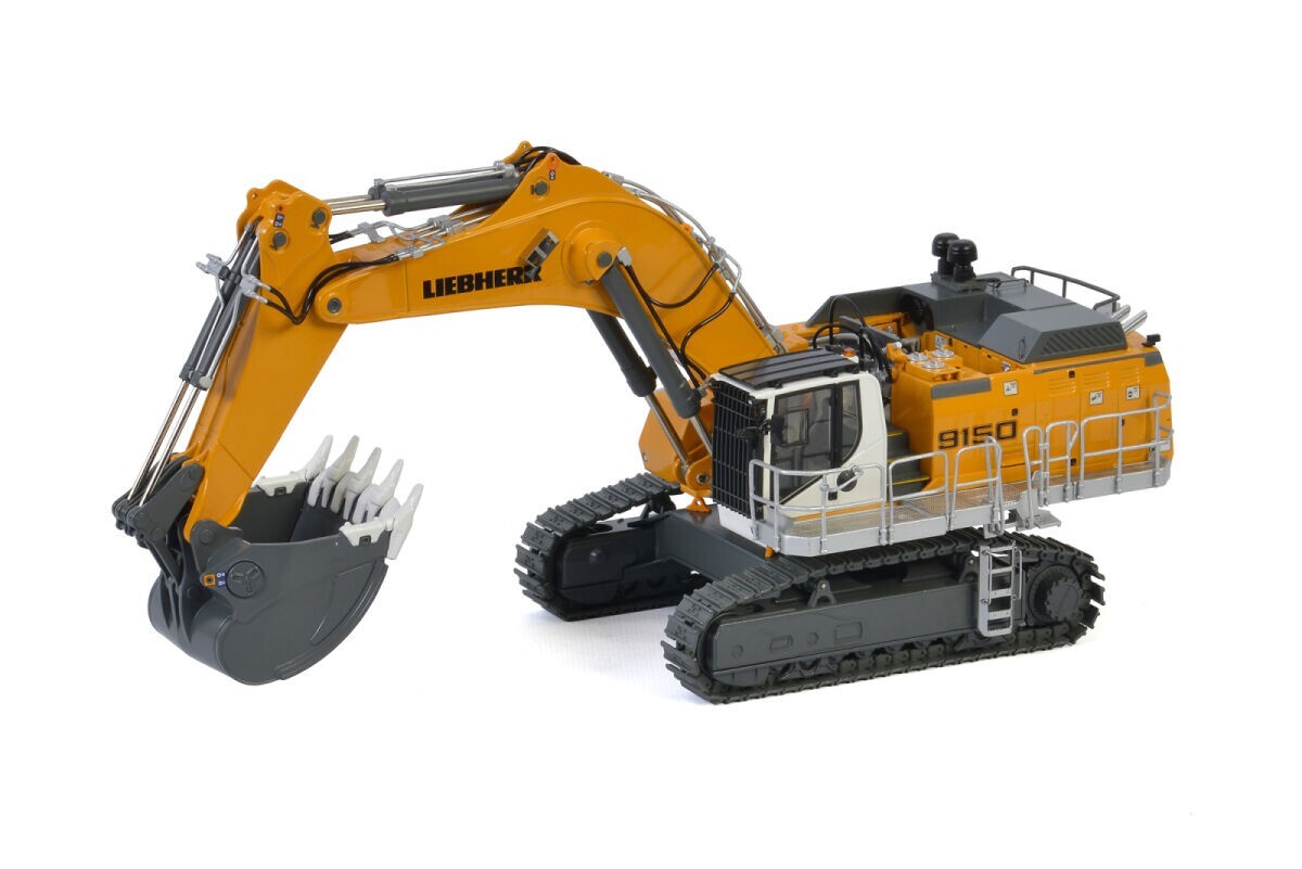 Liebherr R9150 Mining Excavator – Yellow – WSI 1:50 Scale Model #64-2003 New