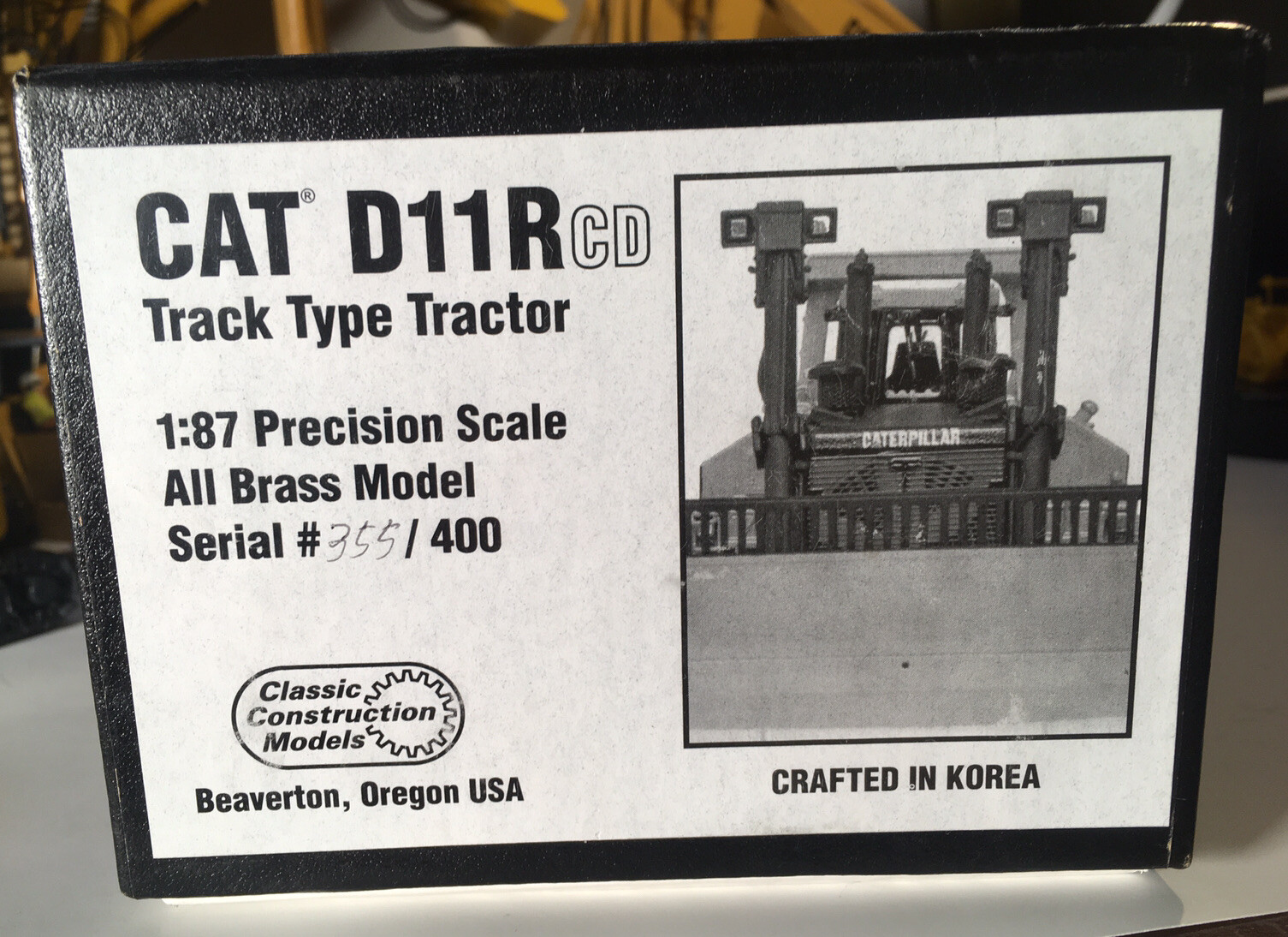 CCM 1:87 Brass Caterpillar D11R CD BOX ONLY