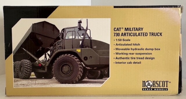 1:50 Caterpillar 730 Articulated Dump Military Tan 55251 By Norscot
