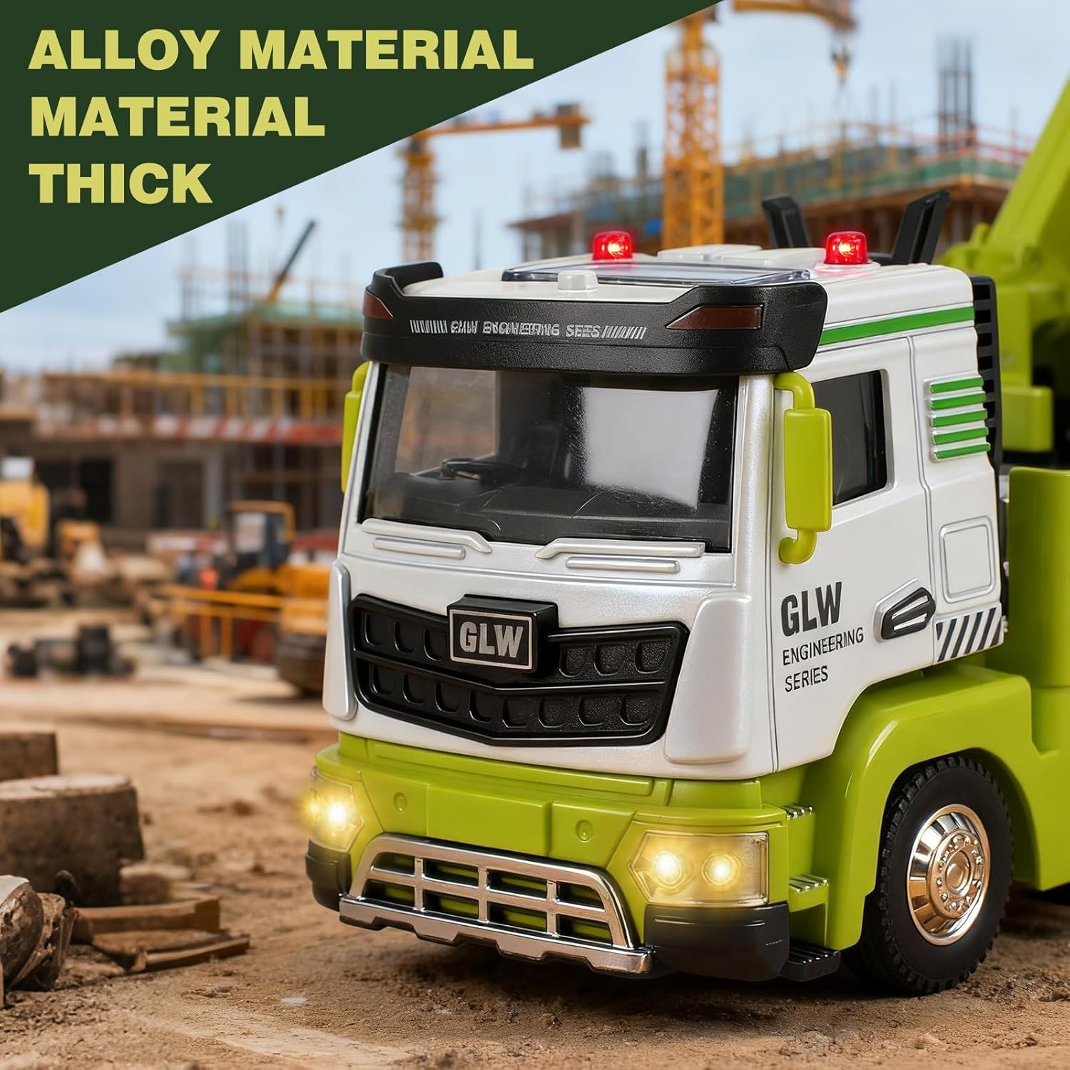 Crane Truck Toy for Boys-1:40 Simulation Model, Educational Construction Toys wi