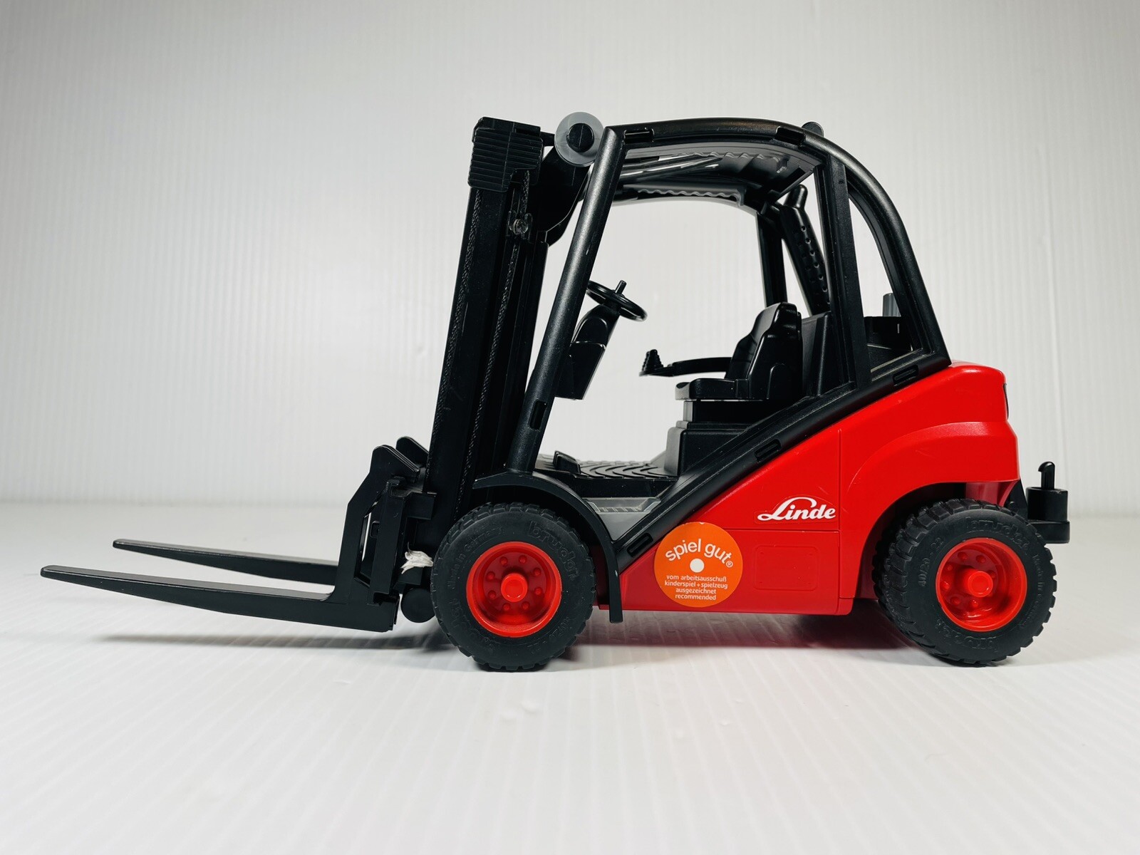 2004 Bruder Linde Forklift Construction Toy 1287/01 H30 Germany Working