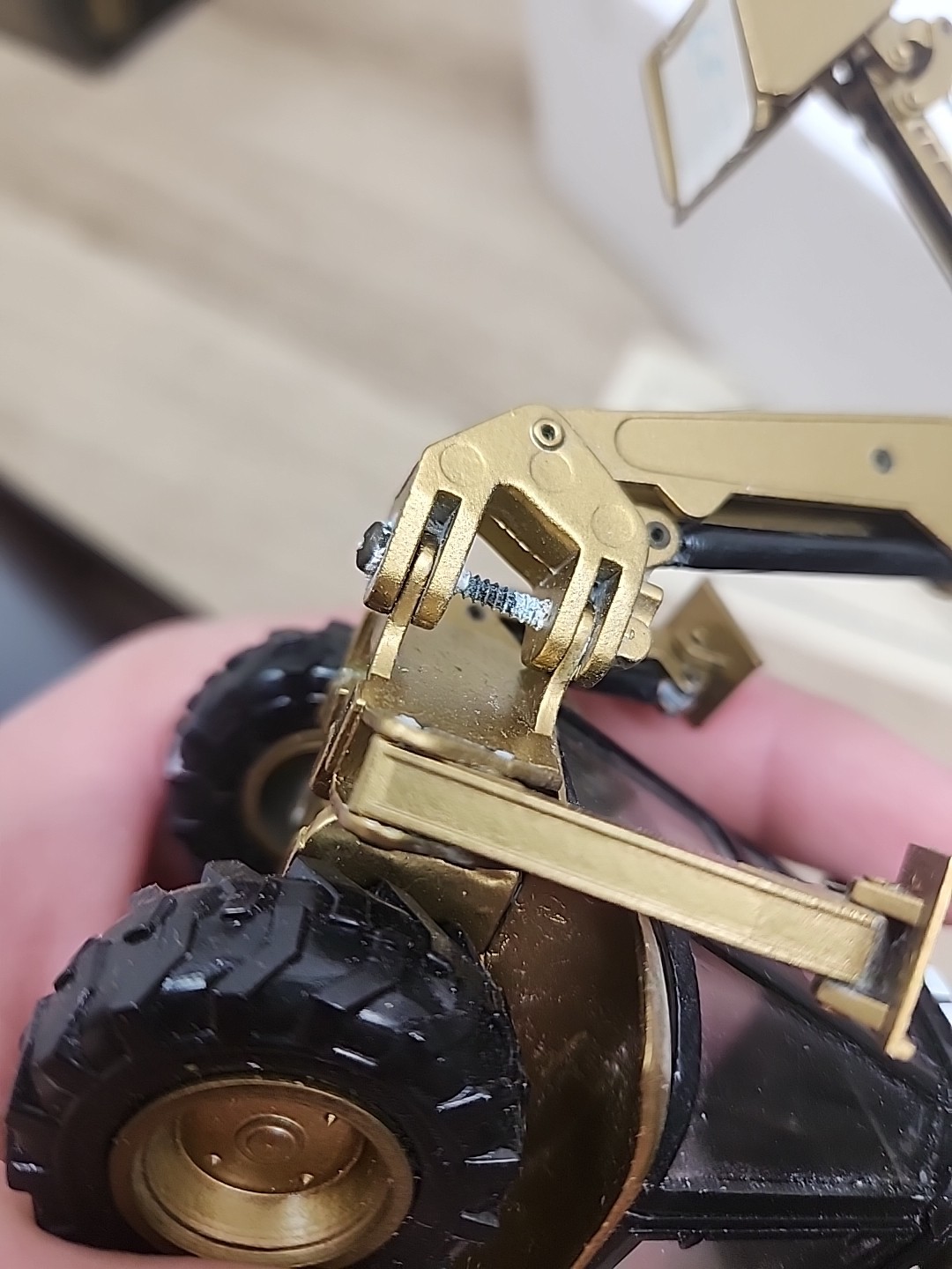 Case 580 Super K Backhoe Loader – Gold Edition – Conrad 1:35 Scale Model Read!!