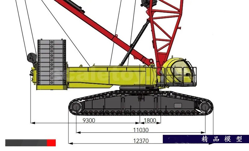1:50 SANY SCC15000TM Crawler Crane Constuction Machine Equipment Diecast Model