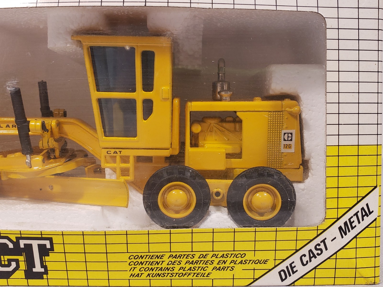 Joal Compact CAT Caterpillar 12G Motor Grader 1:50 Diecast Metal MPN 217 Box
