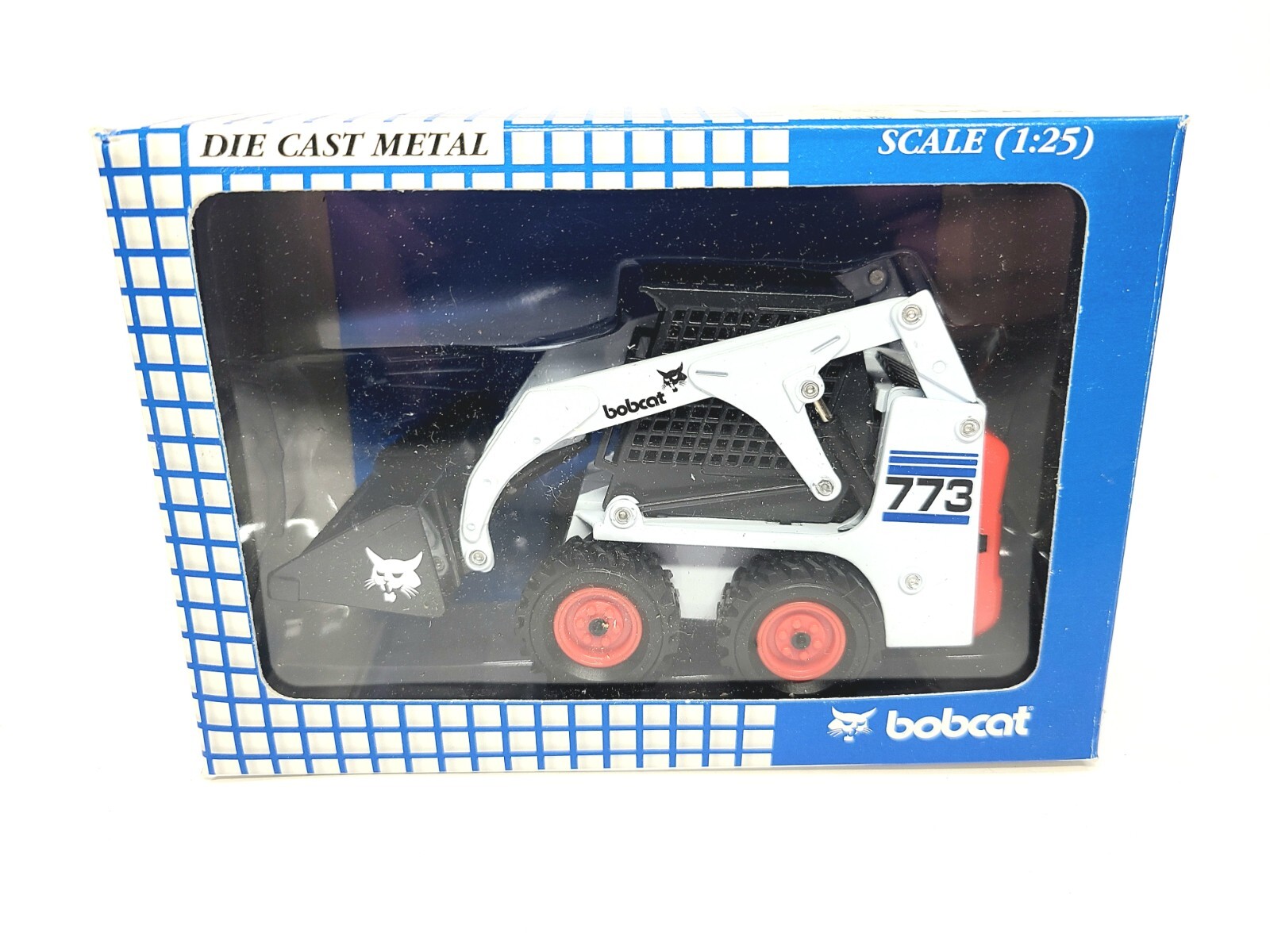 Bobcat 773 Blue Skid-Steer Loader – Wan Ho 1:25 Scale Diecast Model #6724381 New