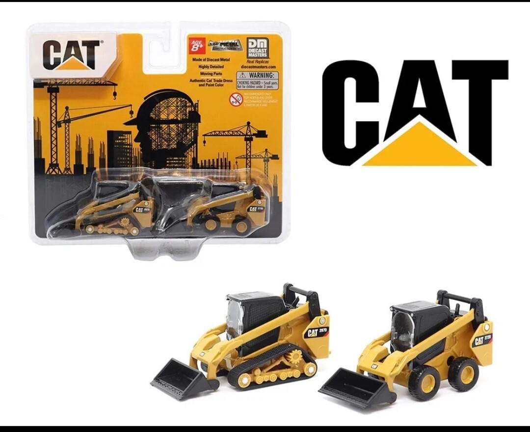 Set of 2 – Cat 272 Skid Steer & Cat 297 Multi Terrain Loader 1/64 84647CS