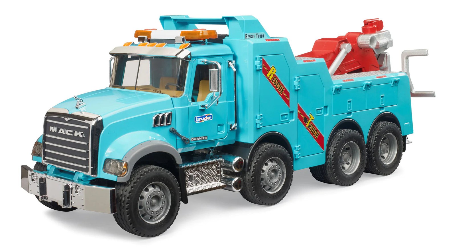 Bruder Trucks #02831 Mack Granite Recovery and Towing Truck with L&S Module – B