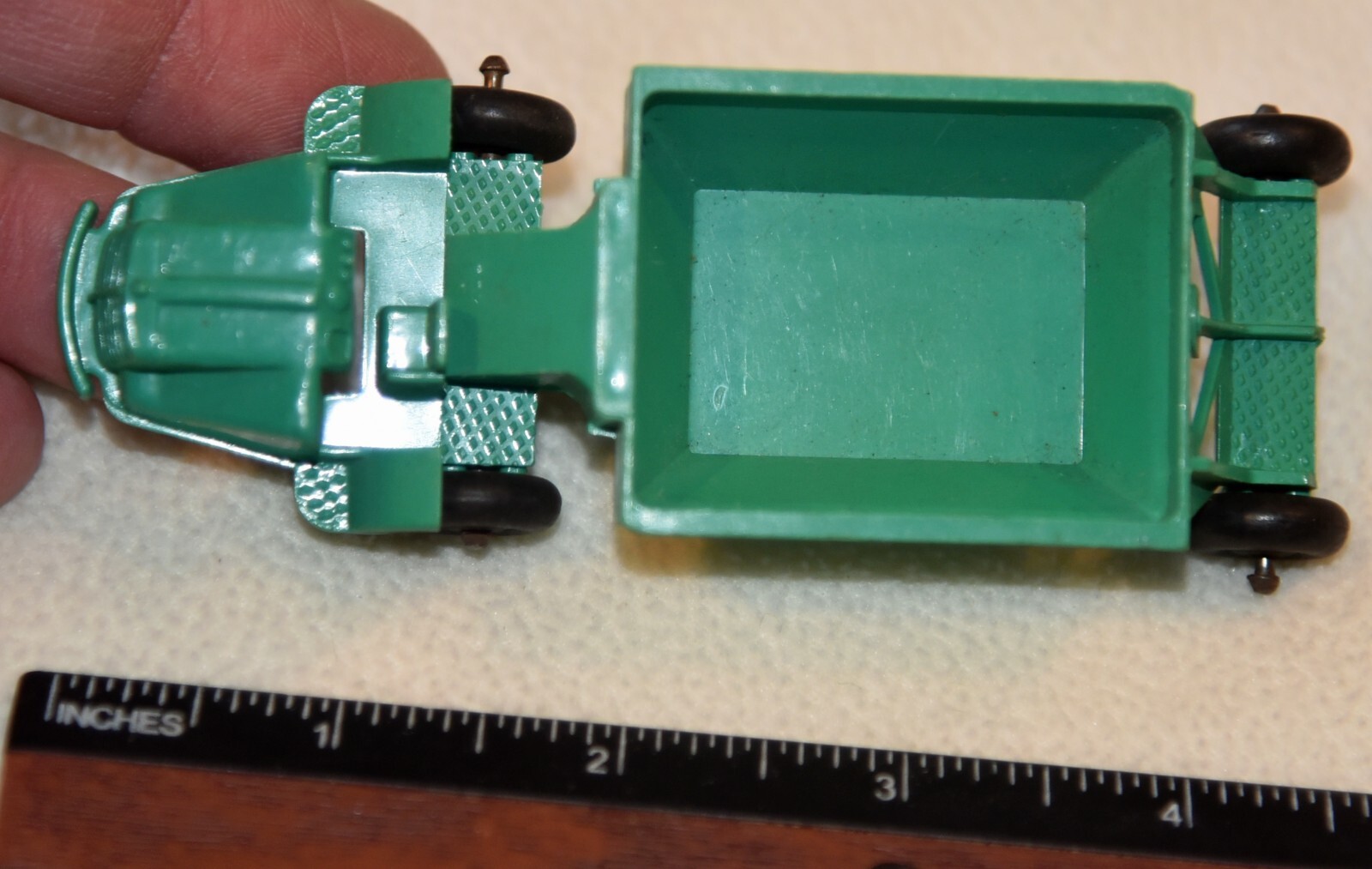 RARE Vintage Green Bottom Dump Truck by Banner