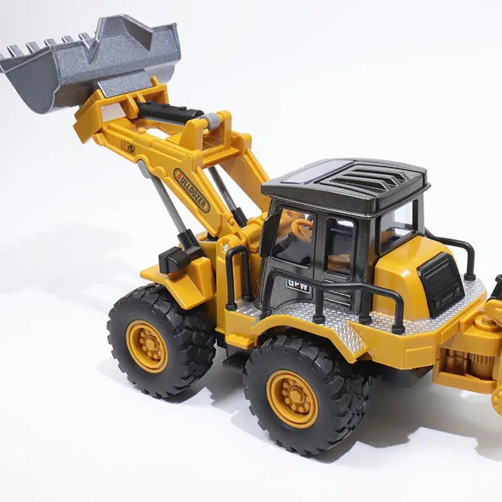 Bulldozer Diecast Vehicle Alloy Excavator Model Toys Alloy Plastic Vehicle