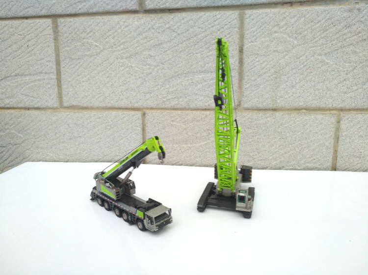 2PC ZOOMLION 1:120 ZCC1300 CRAWLER & ZAT2000V753 ALL TERRAIN CRANE Diecast Model