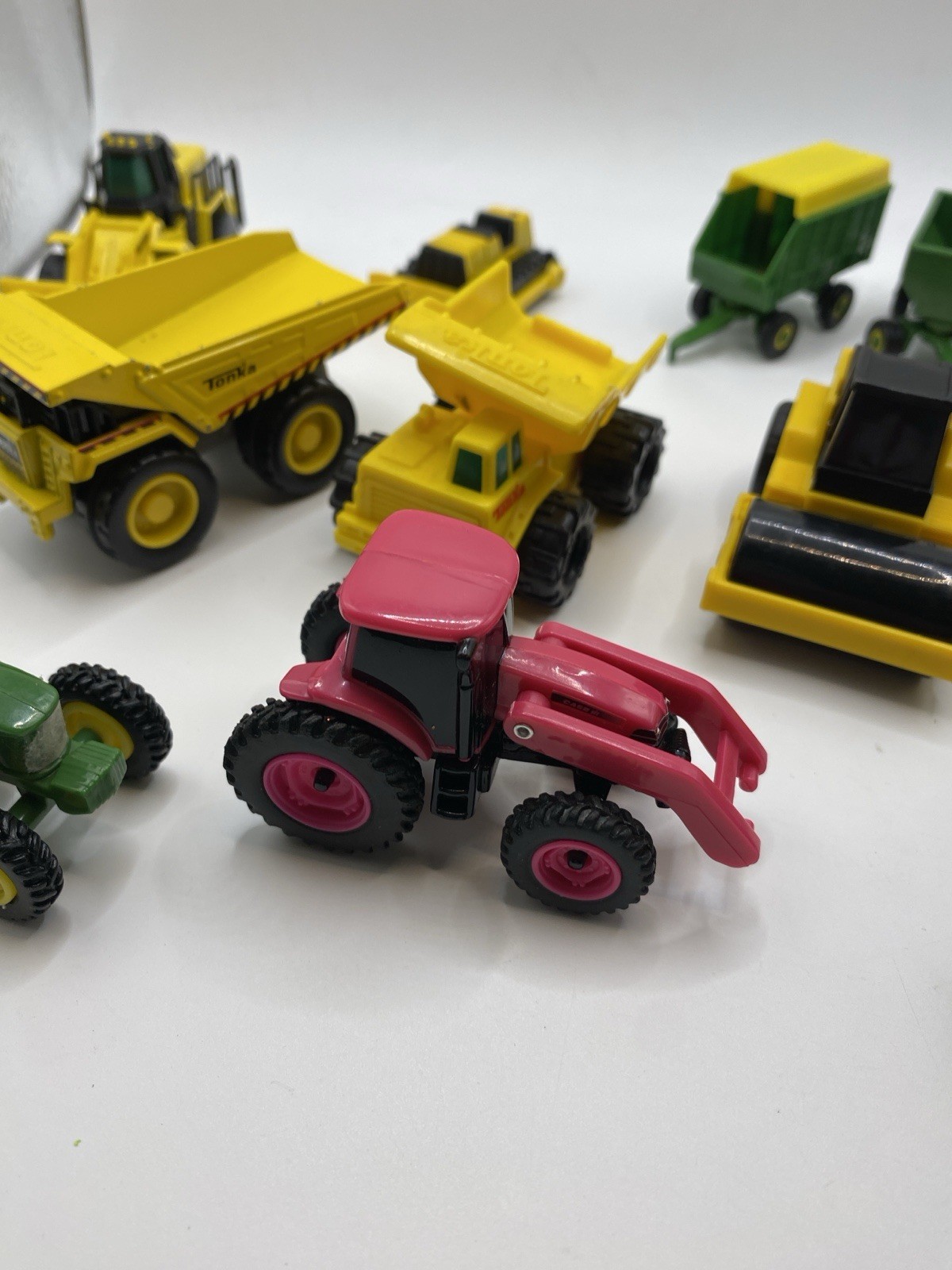 Lot of Construction & Farm Toys Tonka Ertl Etc Plastic & Diecast