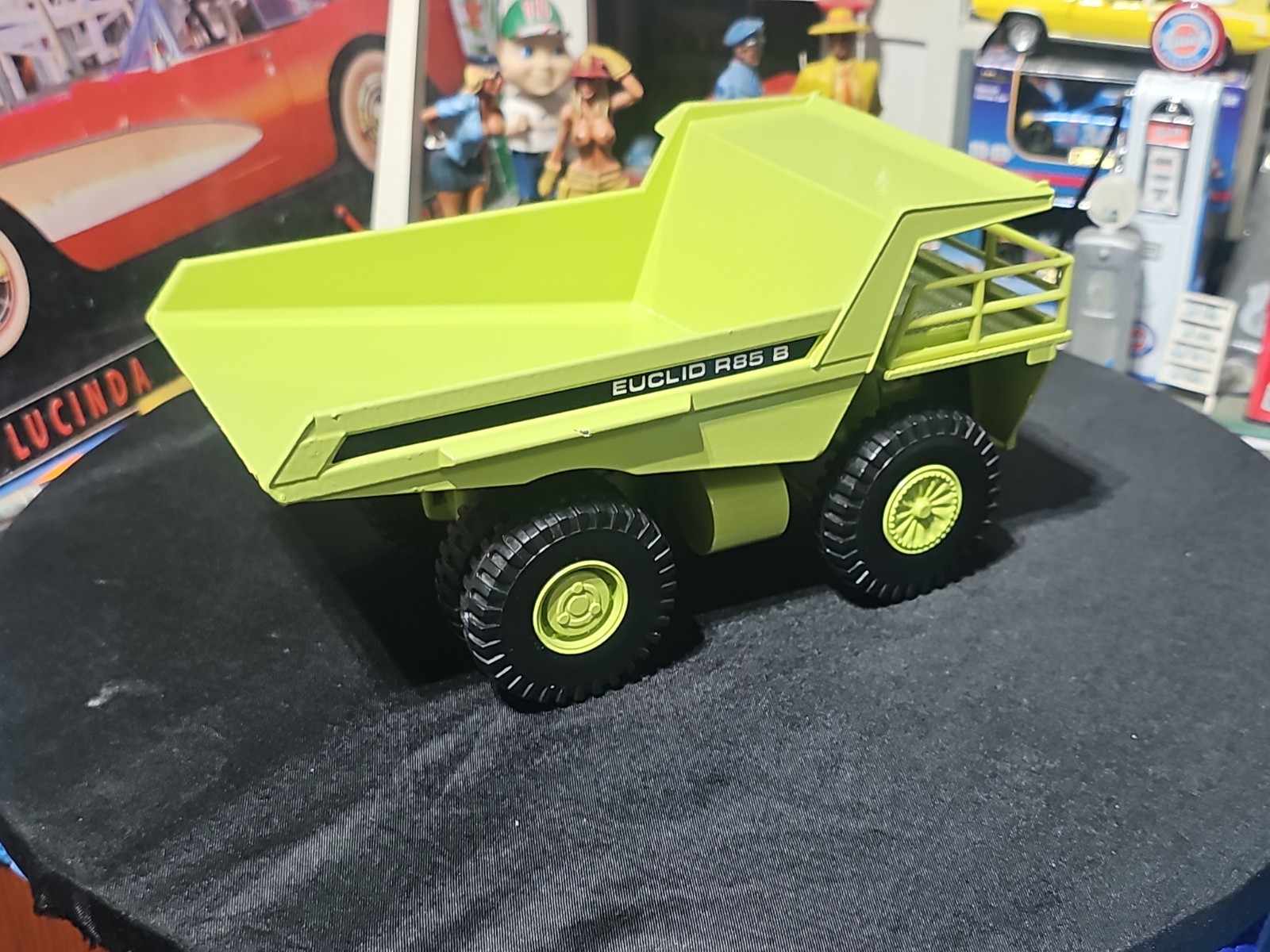 VINTAGE Joal Compact 1:50 Die Cast Euclid R85 B Dump Truck Green VERY NICE