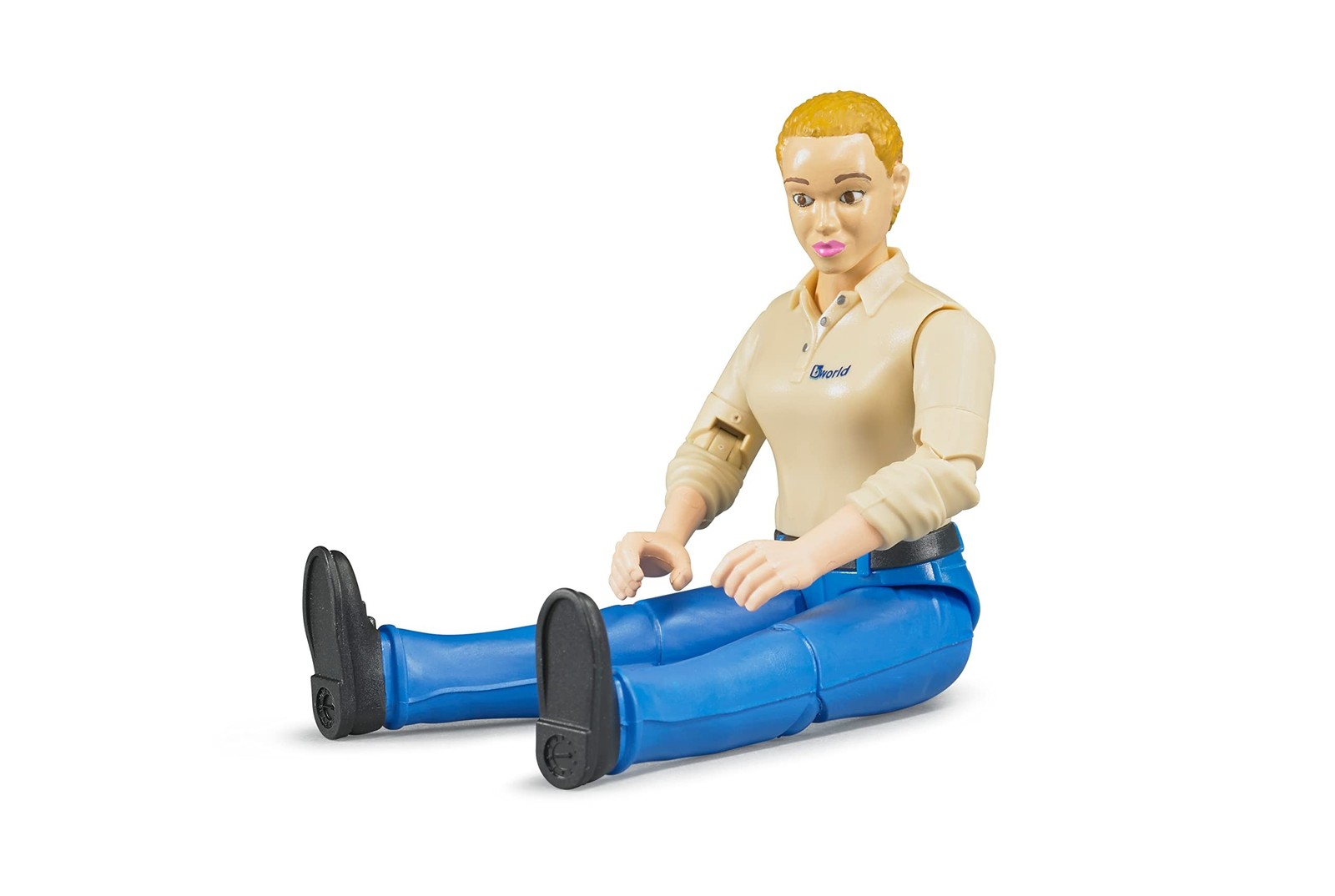 Bruder Toys – Bworld Woman Action Figure Light Skintoned and Blue Jeans with …