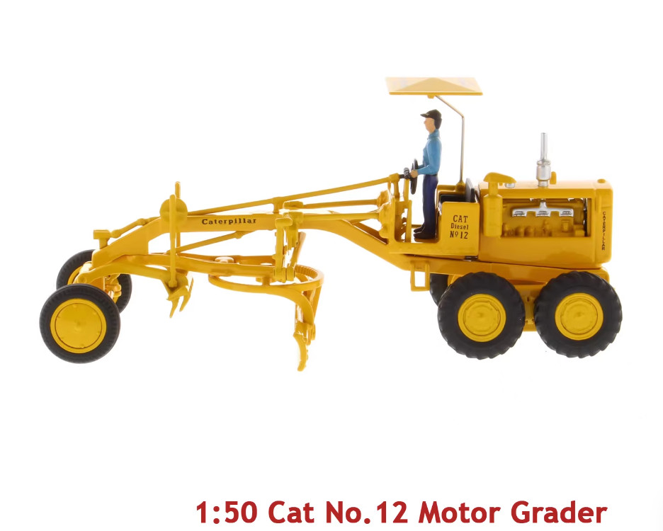 1:50 DM Cat No.12 Grader Construction Equipment Machinery Diecast Metal Model
