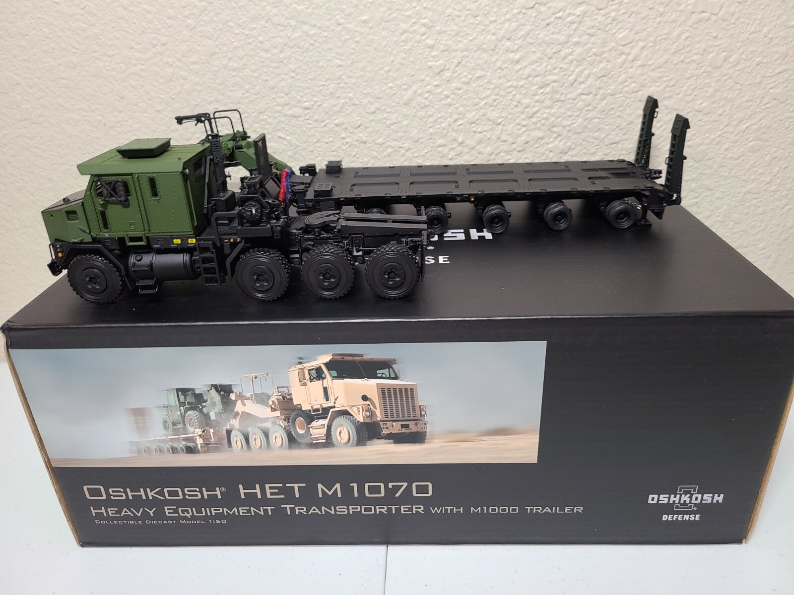 Oshkosh HET M1070 Transporter M1000 Trailer – Sword TWH 1:50 Scale #SW1500-K New