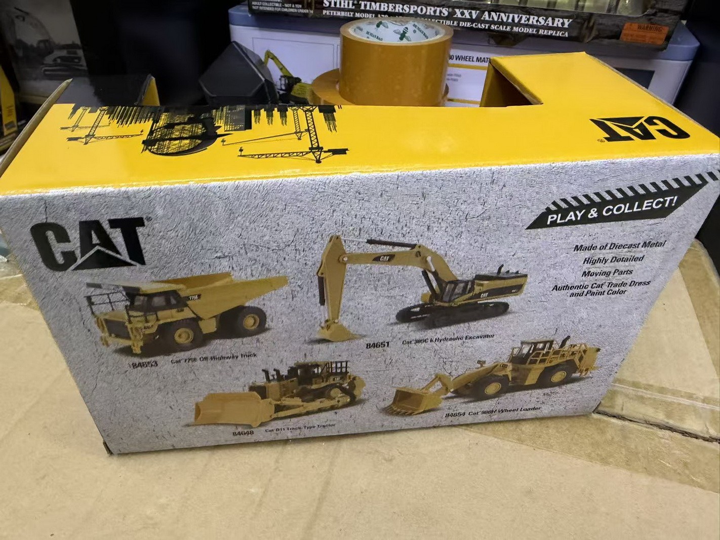 DM 1/64 Cat 988H Wheel Loader Diecast Model Collection Toy Gift #84654