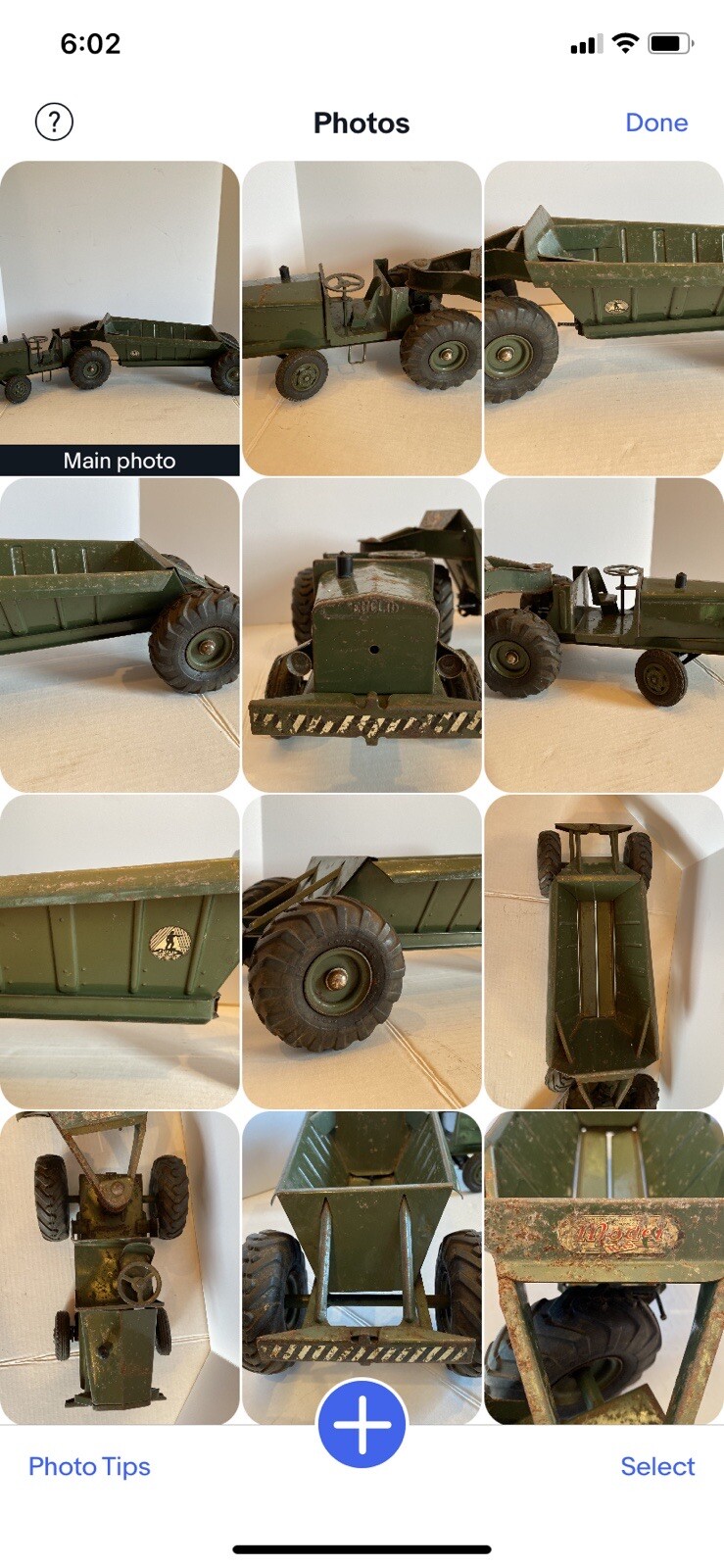 Doepke Euclid The Pioneer 1950’s Model Toy Bottom Dump Earth Mover Hauler