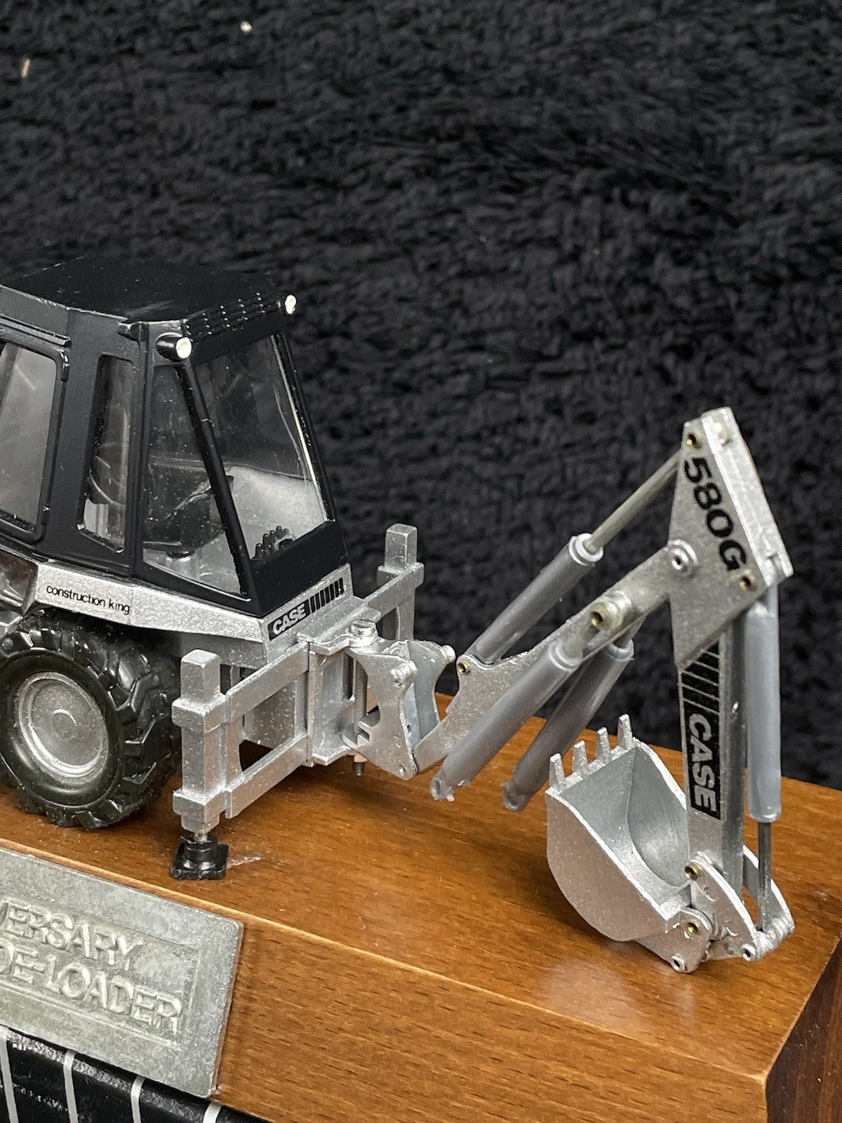 Gescha Case 580G Construction King Backhoe/Loader 1:35 SILVER JUBILEE 1982 RARE
