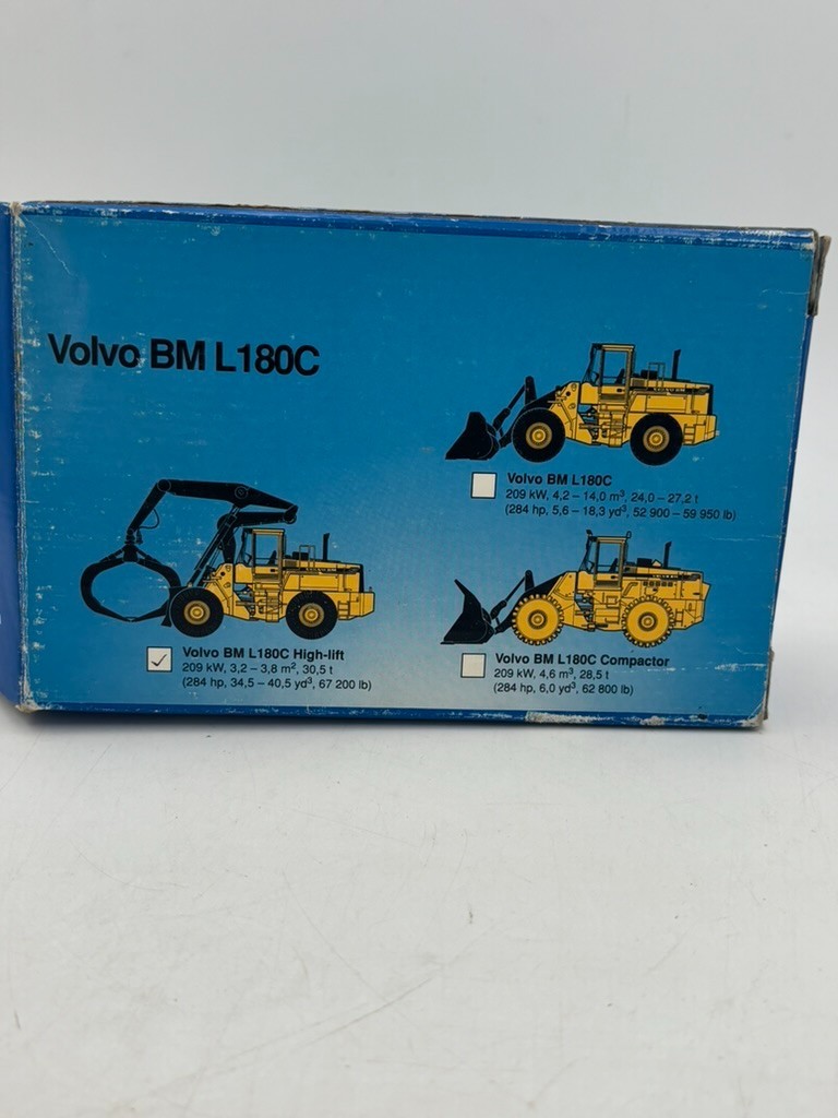 1/50 Scale Diecast Volvo BM L 180C HIGH-LIFT Loader with box