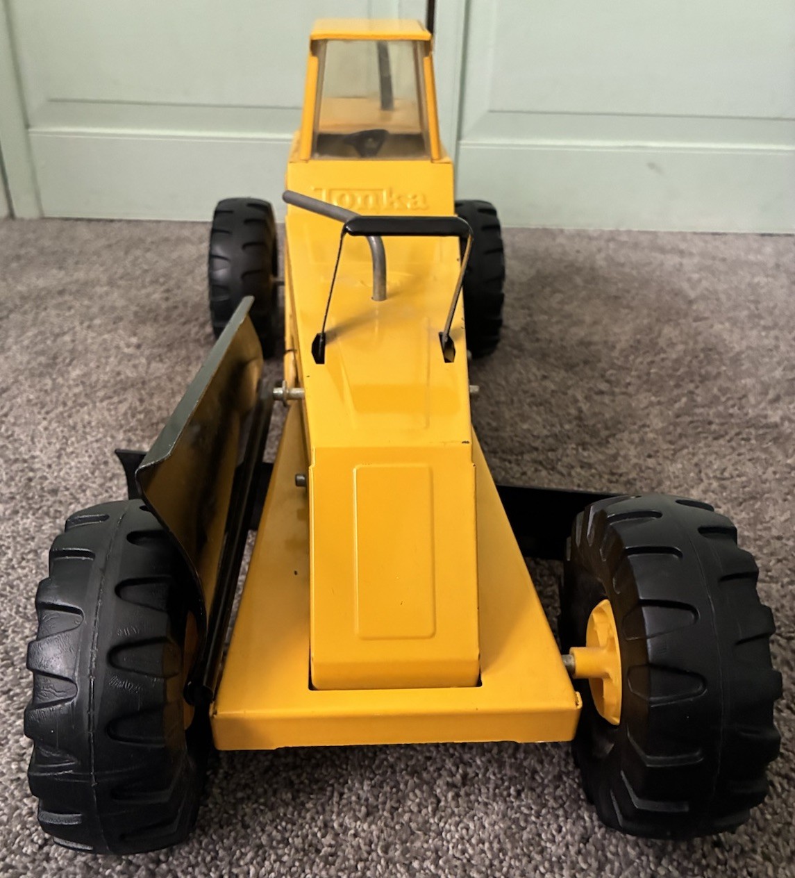 Vintage Tonka Truck Mighty Turbo Diesel Steel Road Grader Toy Truck XMB-975