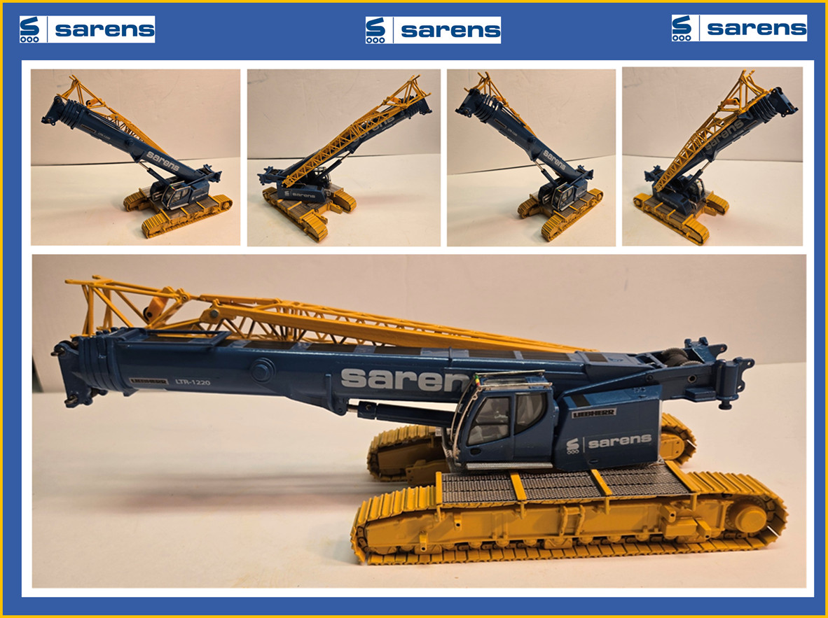 1/50 CUSTOM SARENS LIEBHERR LTR 1220 Crawler Crane – FREE SHIPPING $$$$
