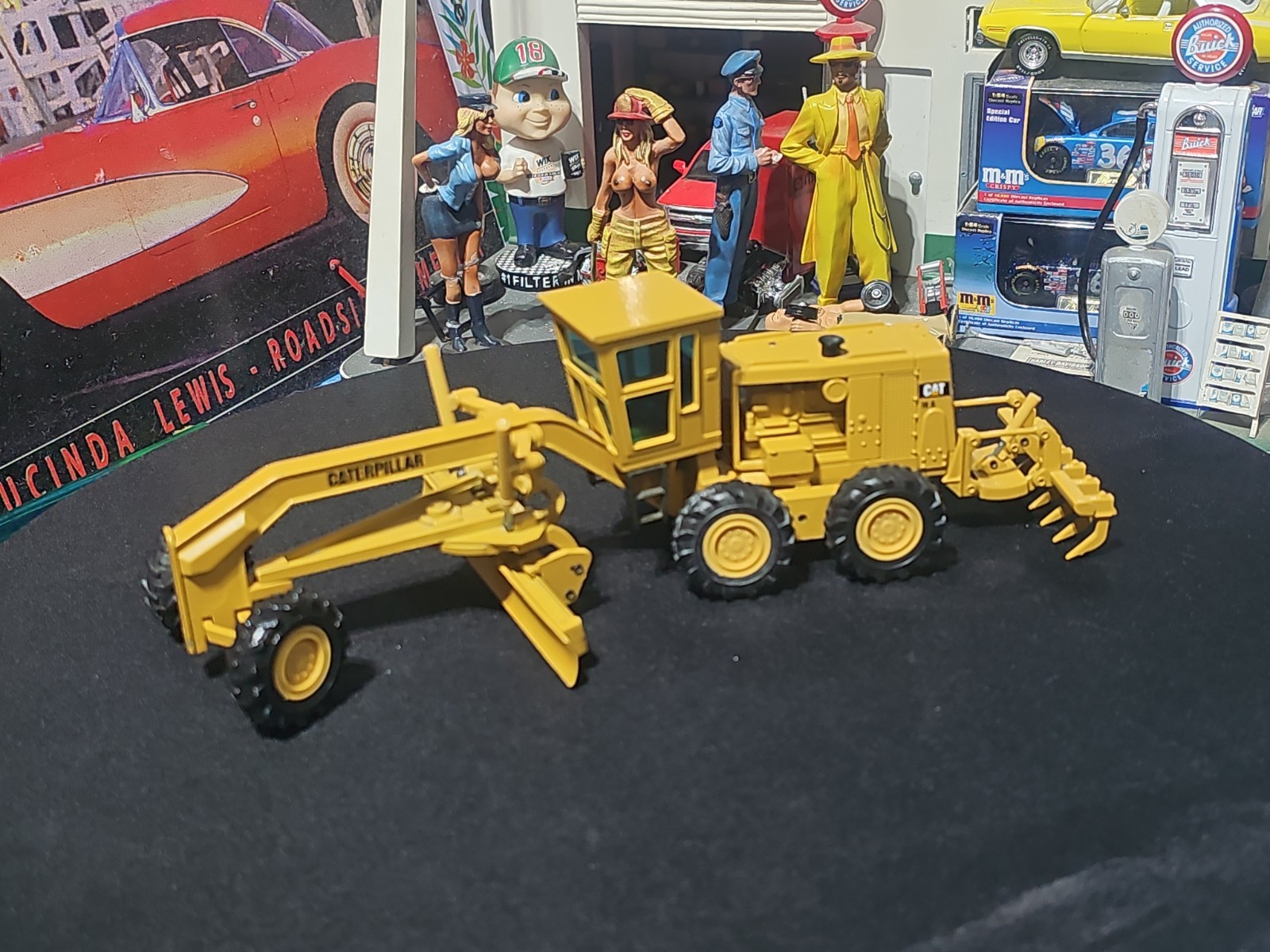 VINTAG NZG 387 Caterpillar CAT 16G Motor Grader 1/50 SCALE LIMITED EDITION NICE