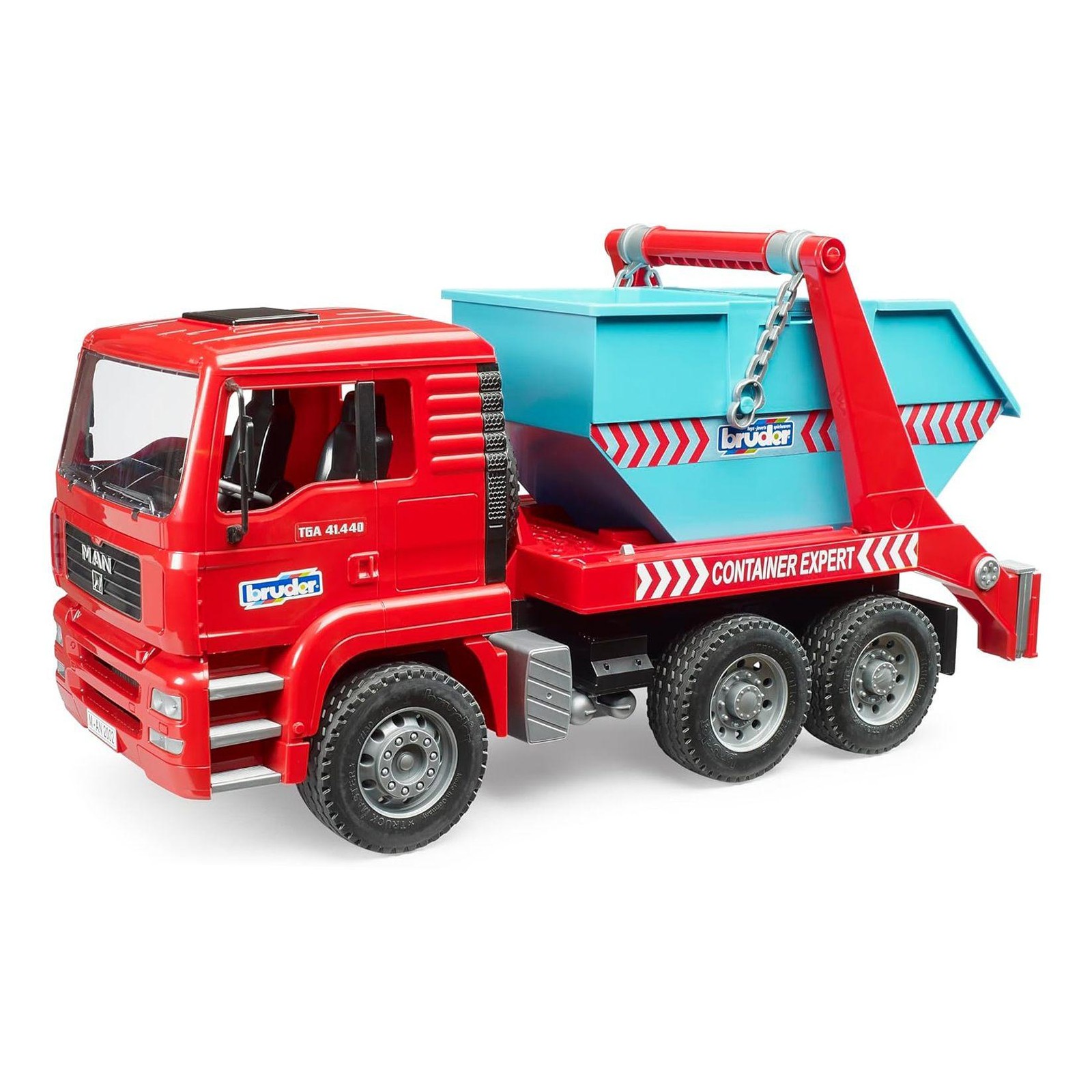 1/16 MAN TGA Skip Loader Container Truck by Bruder, 02741