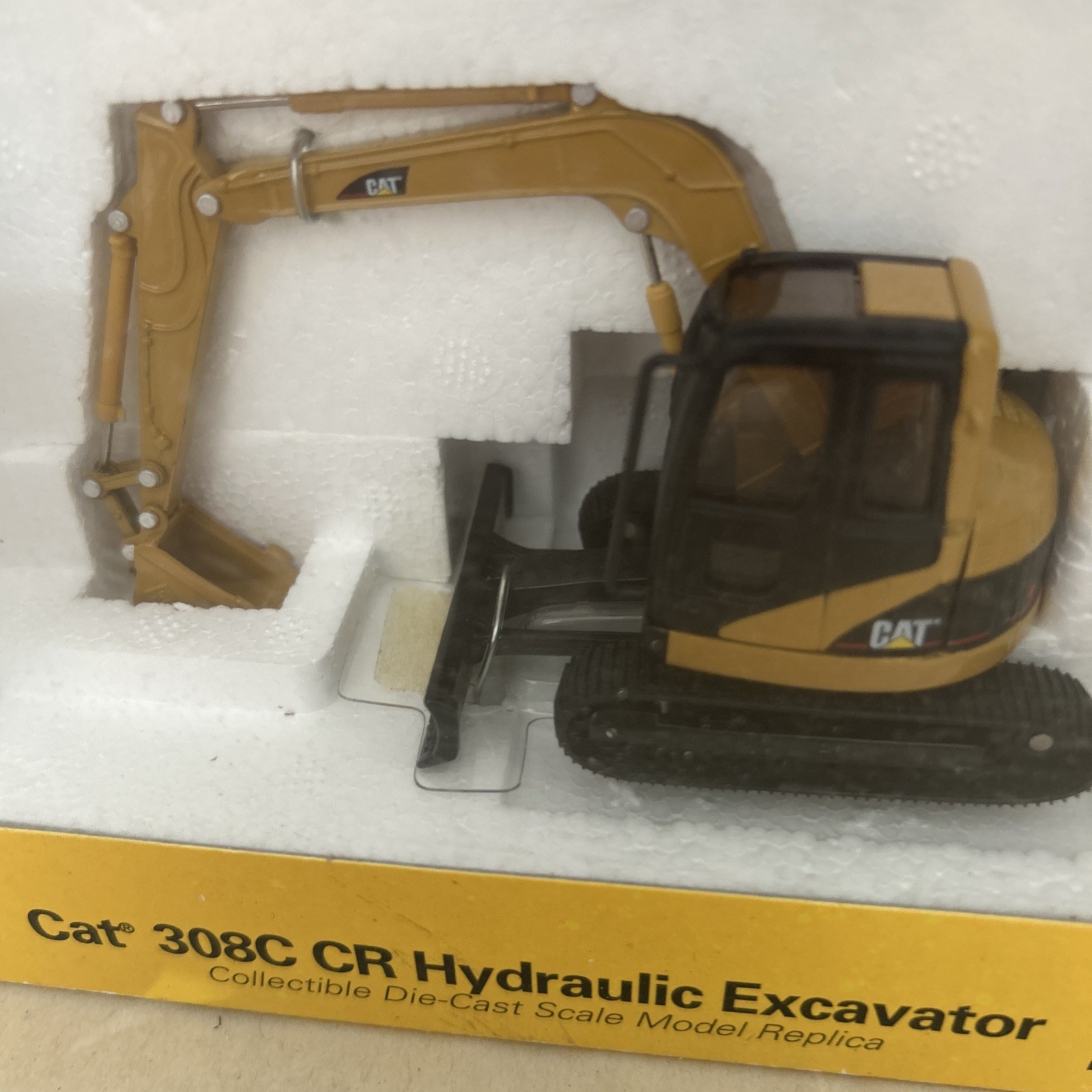 NORSCOT CAT 1:50 55129 308C CR Hydraulic Excavator Yellow box 4