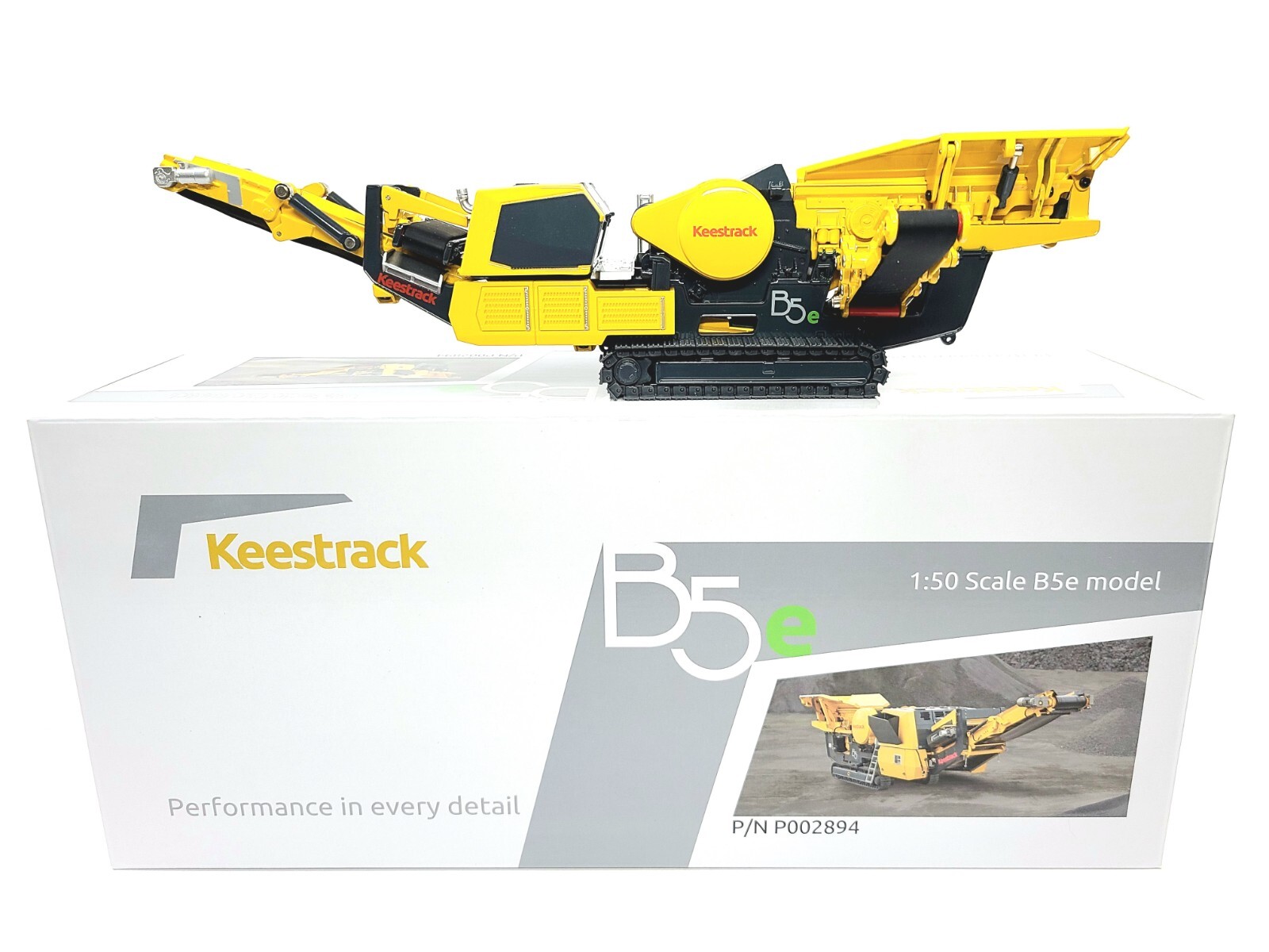 Keestrack B5e Jaw Crusher – Sunraise 1:50 Scale Diecast Model #P002894 New
