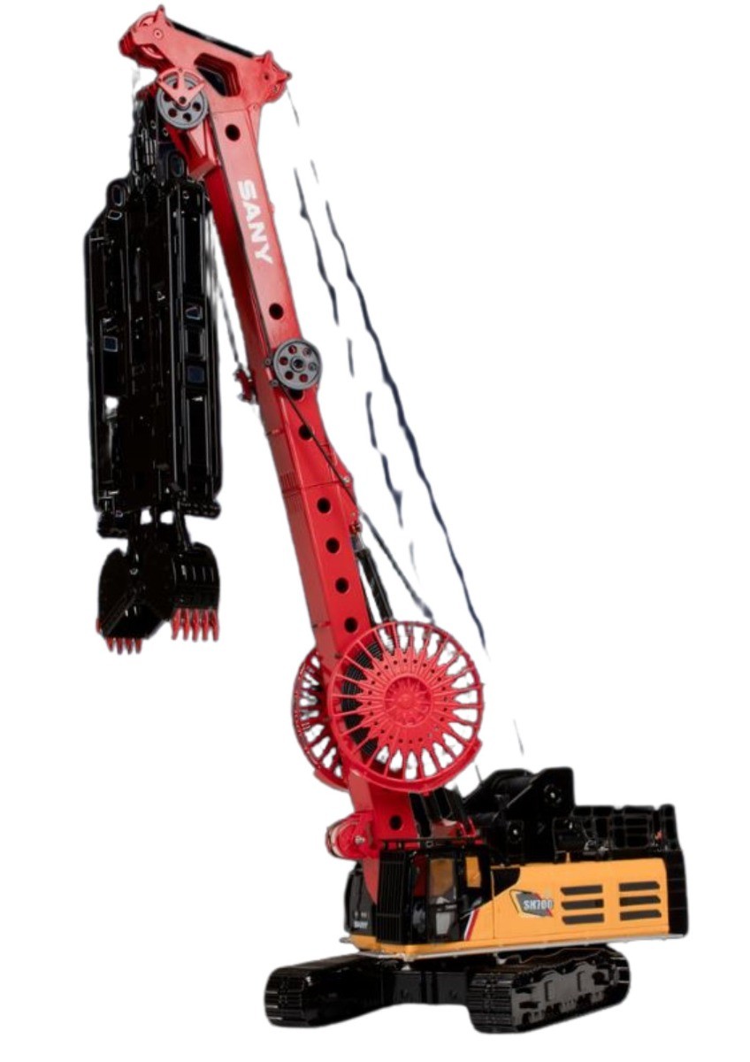 SANY – construction machinery – SANY SH700 with hydraulic clamp – 1/35 – SANYSH700