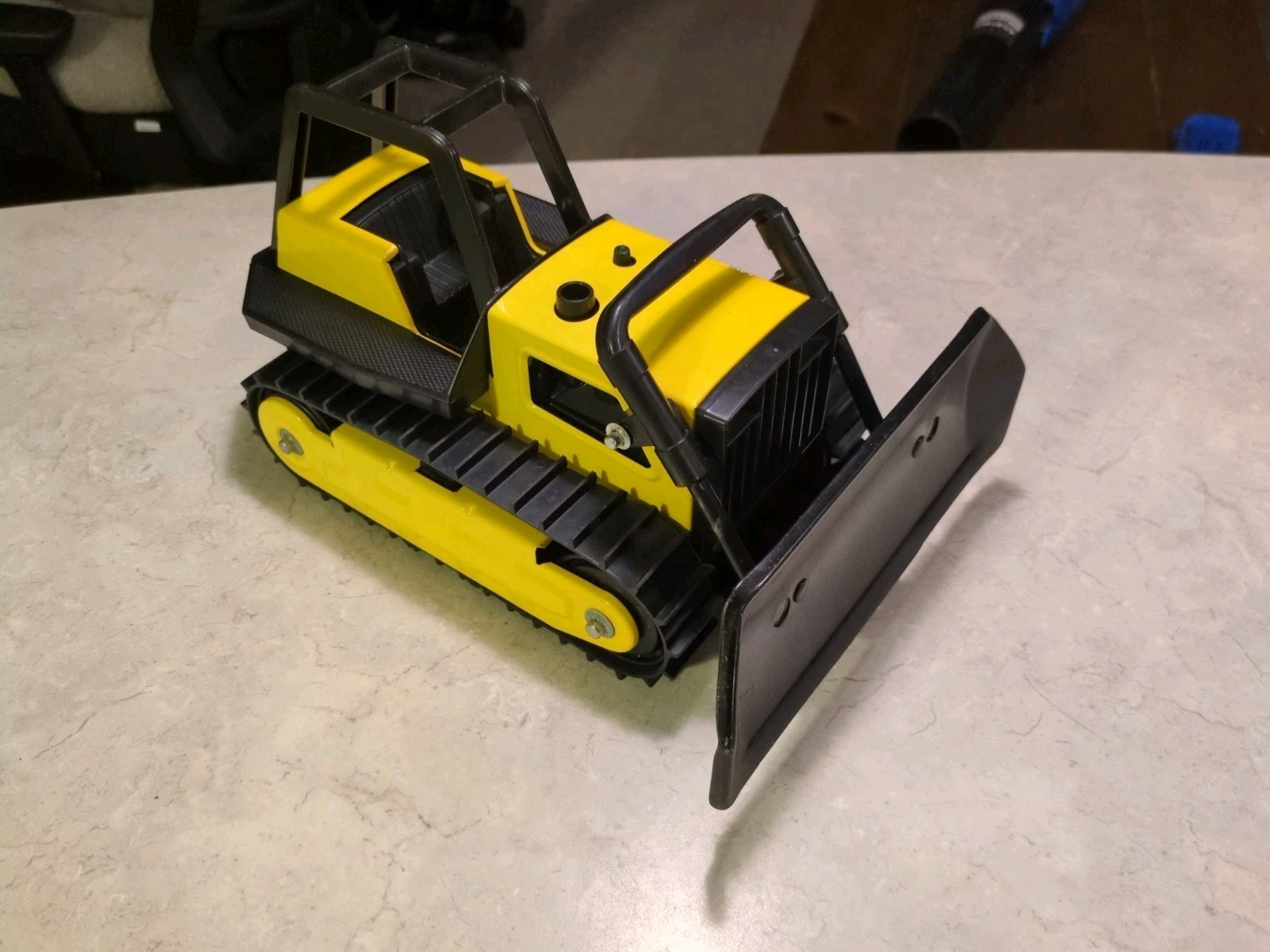 Vintage Tonka Toy Bulldozer 90s Steel Construction Vehicle Crawler Yellow Black