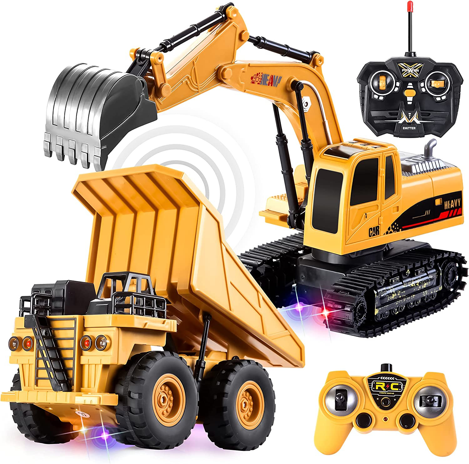 Juguetes Maquina De Construccion Excavadora Para Niños Infantil a Control Remoto