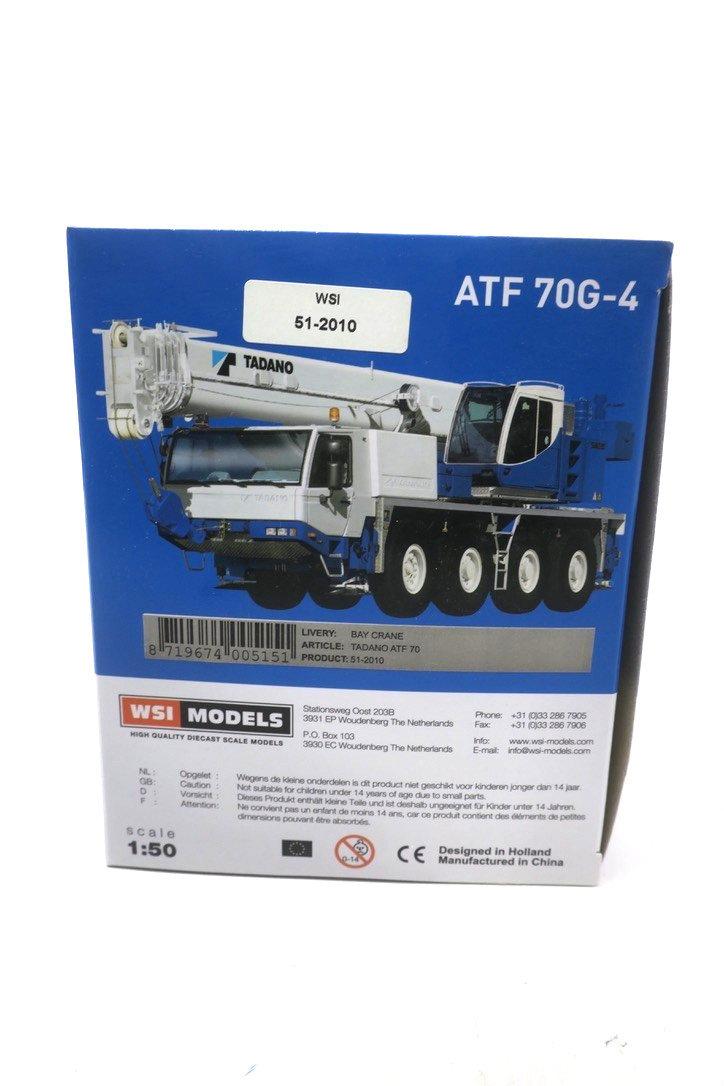 Tadano ATF 70G-4 Mobile Crane – Bay Crane – WSI 1:50 Scale Model #51-2010 New