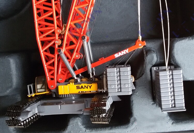 1:120 SANY SCC4000 Crawler Crane Construction Equipment Machine Diecast Model